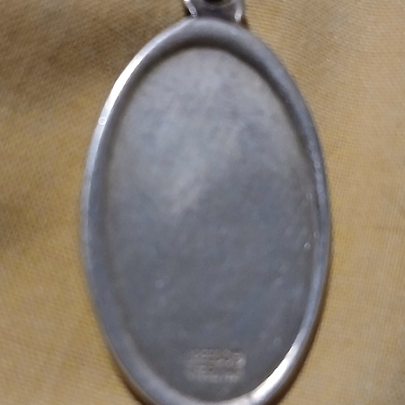 St. Christopher Silver Pendant Necklace. 925 Silver. 23 Grams. - Picture 2 of 6